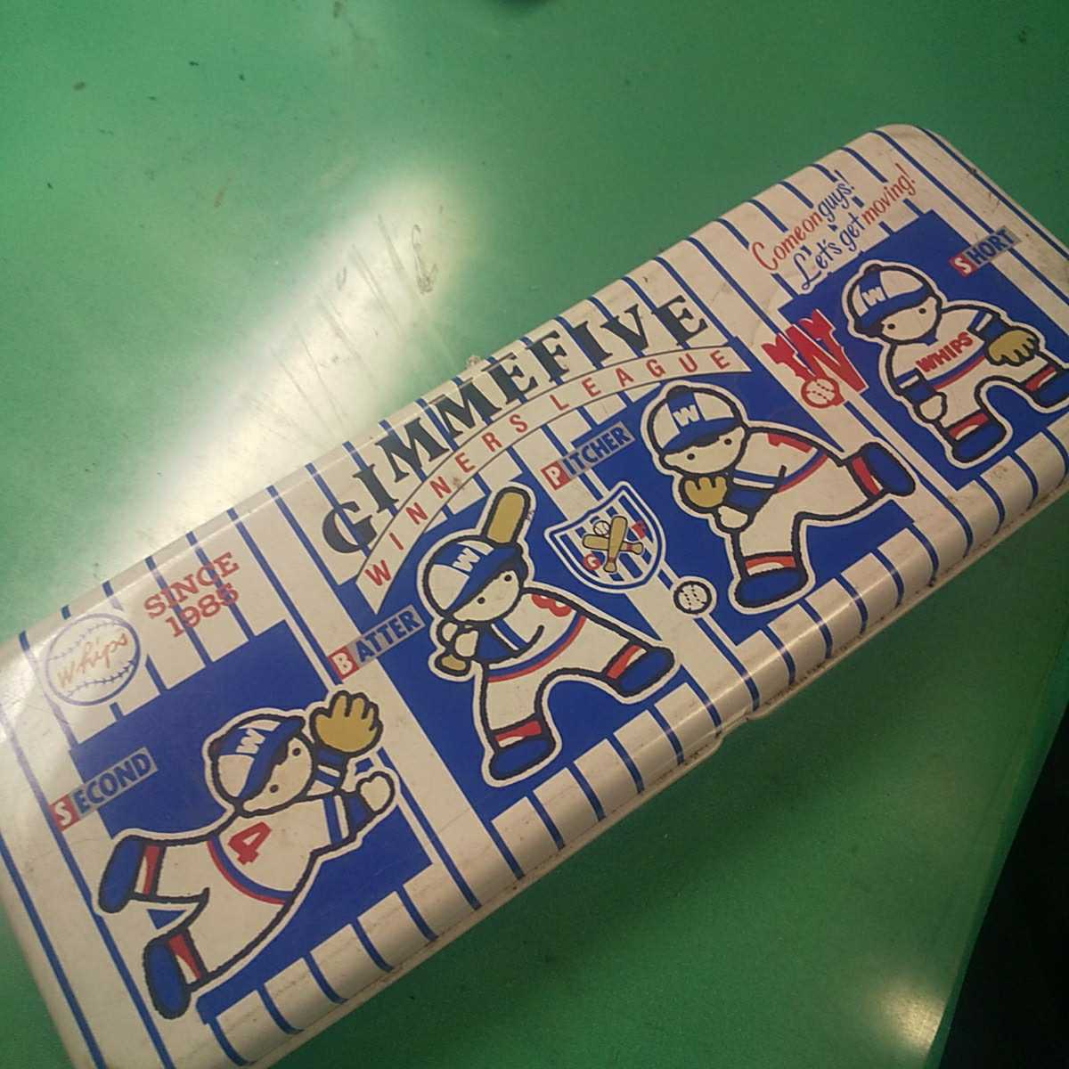 Tanakasan Shop サンリオ 日本製 Gimme Five 缶 ペンケース ビンテージ 昭和レトロ Tanakasan Shop サンリオ 日本製 Gimme Five 缶 ペンケース ビンテージ 昭和レトロ