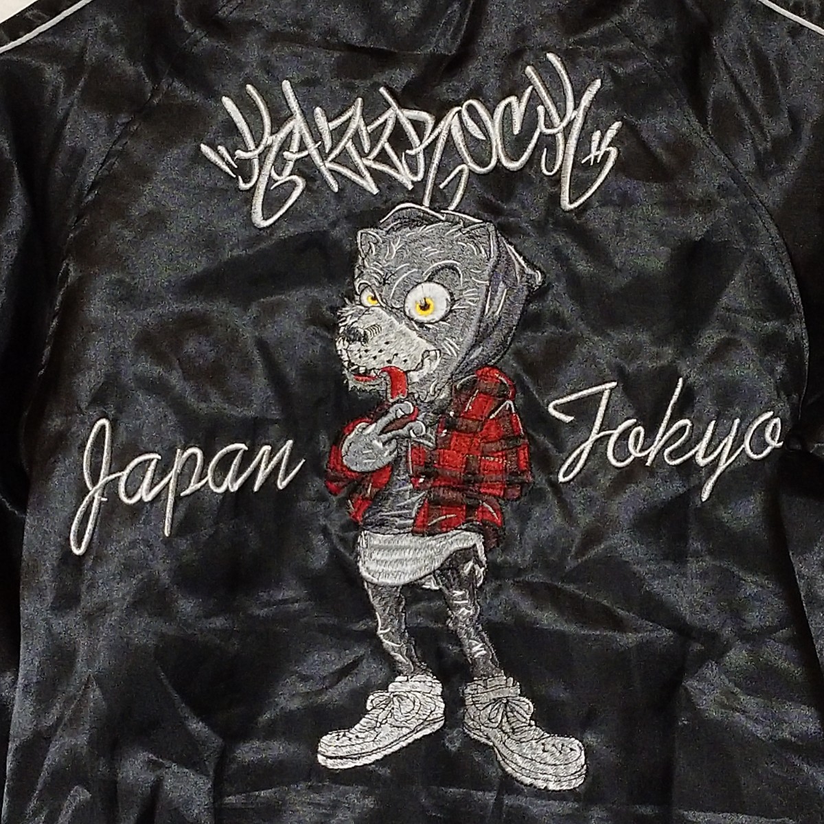 kazzrock original カズロック スカジャン オオカミ 刺繍 M kazzrock original カズロック スカジャン オオカミ 刺繍 M