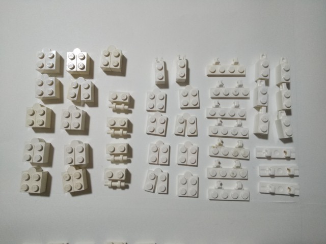A373　白色　ホワイト　可動パーツ系種類色々　大量　約41個　レゴパーツ　LEGO_画像1