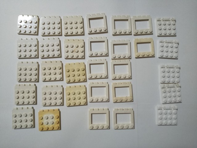 A379　白色　ホワイト　可動パーツプレート系　大量　約31個　レゴパーツ　LEGO_画像1