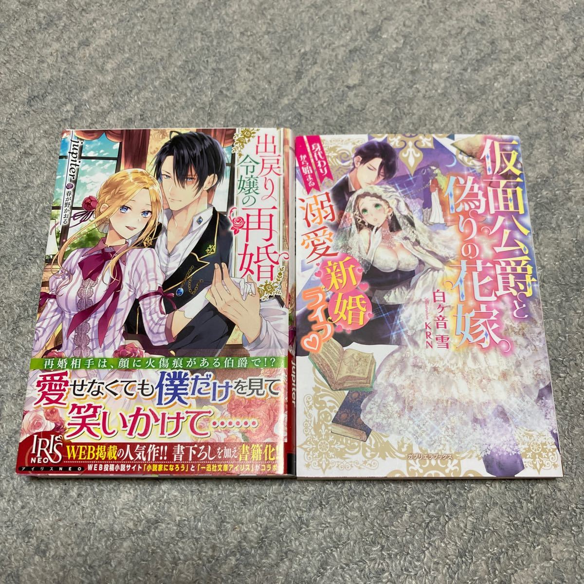 【マメさま専用です】ライトノベル単行本2冊セット☆出戻り令嬢の再婚／仮面公爵と偽りの花嫁身代わりから始まる溺愛新婚ライフ