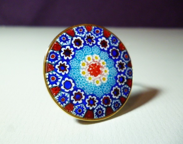 β Venetian glass ベネチアングラス ブローチ スカーフリング β Venetian glass ベネチアングラス ブローチ スカーフリング