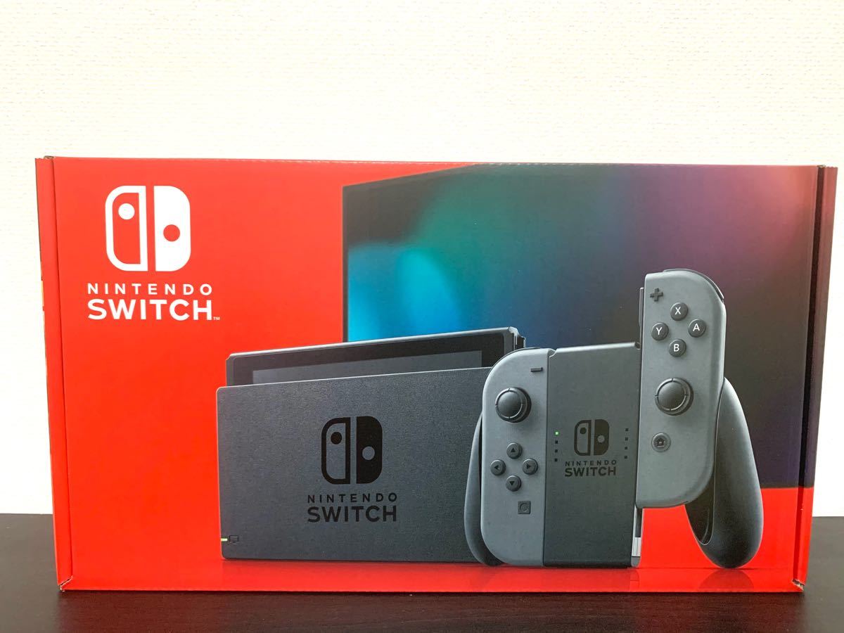 Nintendo Switch グレー 本体 ニンテンドースイッチ 任天堂 新品 未開封 送料無料 印無