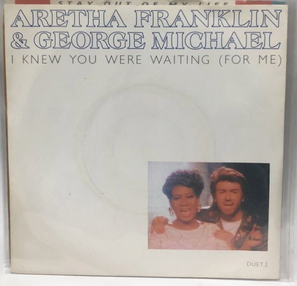Aretha Franklin&george michael　I knew you were waiting 輸入盤 シングルレコード_画像1