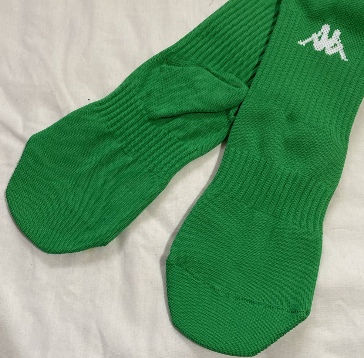  soccer socks 6 pair 19~21cm Kappa Kappa Junior for children green group stockings 6 pair 9.900 jpy goods /6 pair set sale ^v made in Japan 