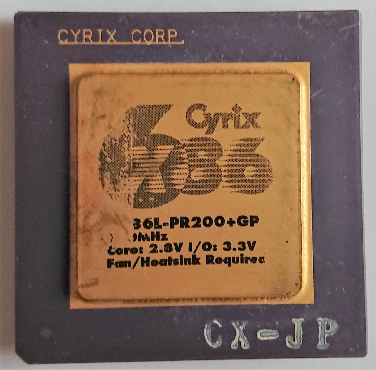 Cyrix 6x86L-PR200+GP 150MHz Core:2.8V I/O:3.3V 省電力版Socket7 CPU(ソケット7/サイリックス)_画像2