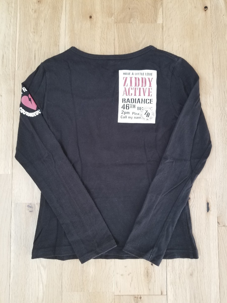 ZIDDY 150cm 長袖Tシャツ ジディ カットソー ロンT 黒T