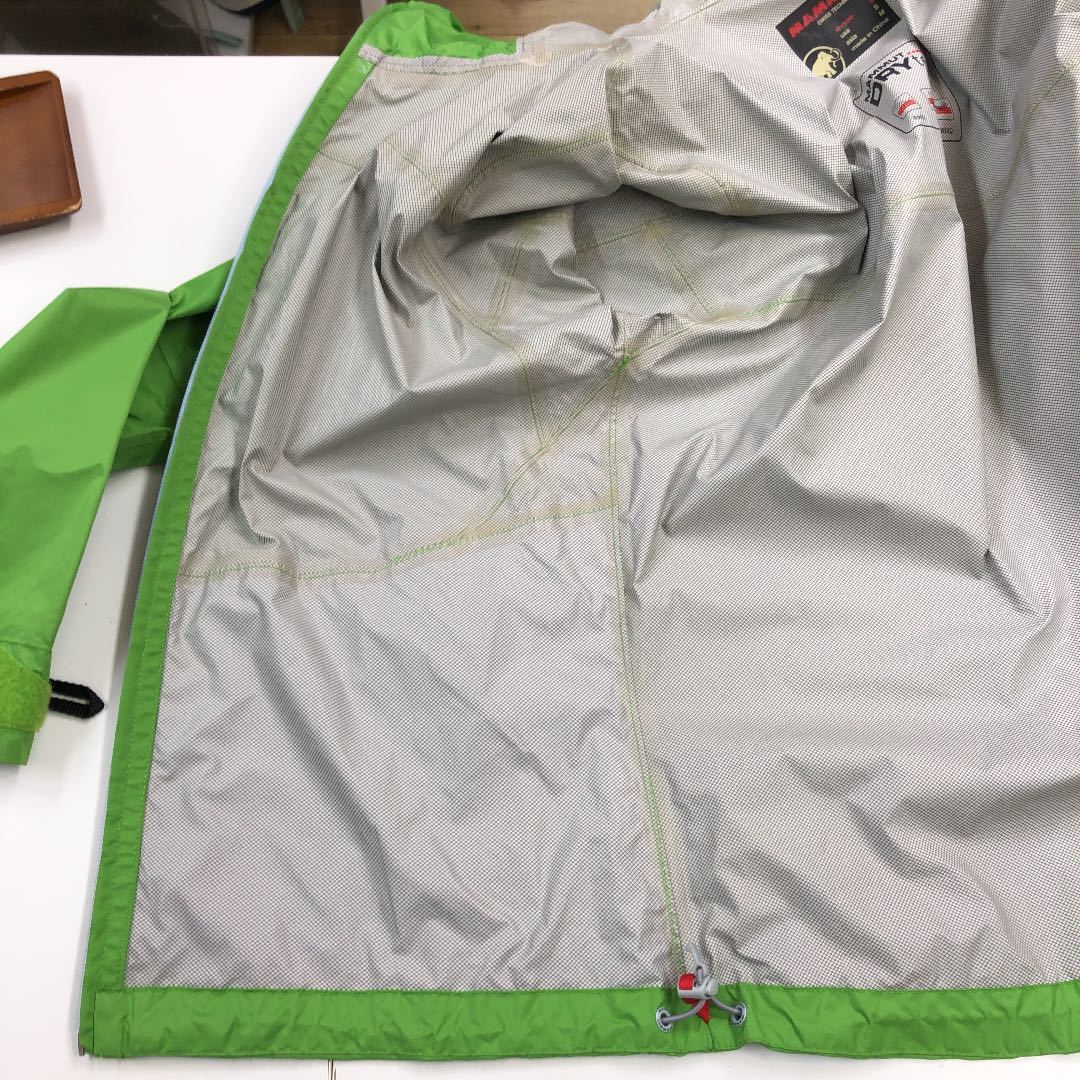 美品 MAMMUT DRYTECH マウンテンパーカー(M)撥水 透湿 暴風 フーデット