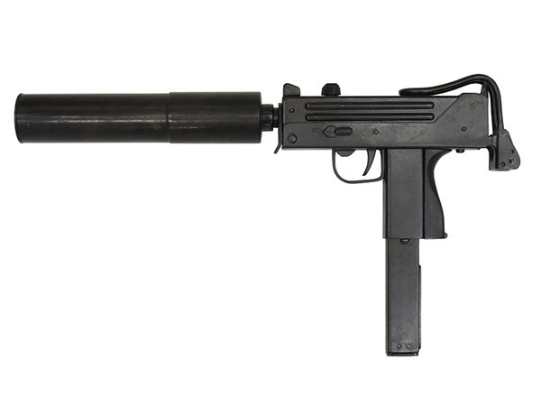 モデルガン MAC-11 マシンピストル サイレンサー付 DENIX デニックス 1089 USA 1972年 レプリカ 銃 コスプレ リアル 本格的 小物 模造_画像2