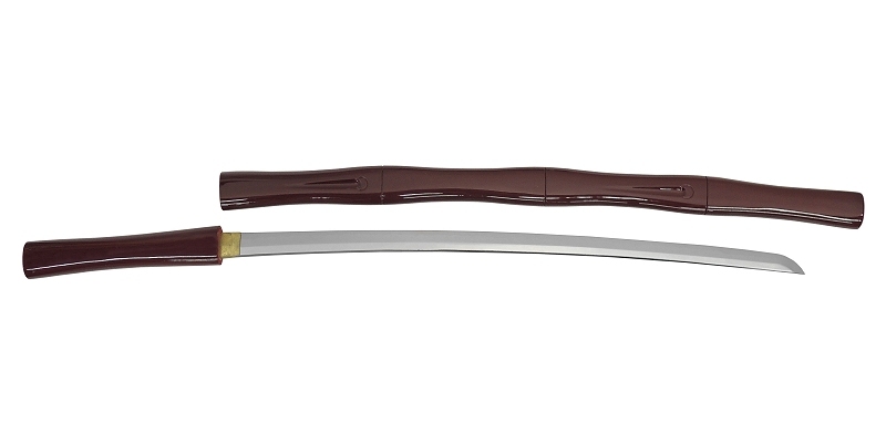 模造刀日本刀OG-49 竹茶塗大刀尾形刀剣刀コスプレリアル本格的仮装
