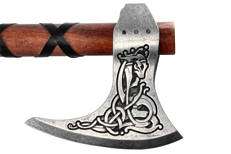  иммитация меча bai King Axe DENIXteniks605 9 век копия . меч so-do запад костюмированная игра VIKING AXE топор товары 