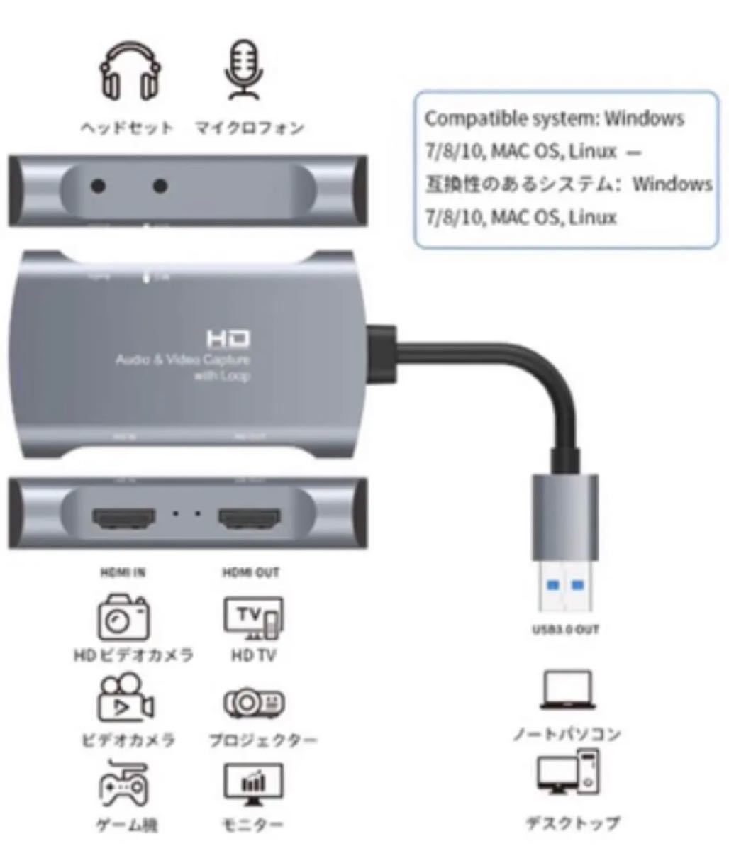 HDMI キャプチャーボード USB 3.0