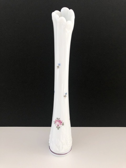 Westmoreland ウエストモーランド フラワーベース 花瓶 USA ヴィンテージ [vz-477] 検 ファイヤーキング ミルクガラス