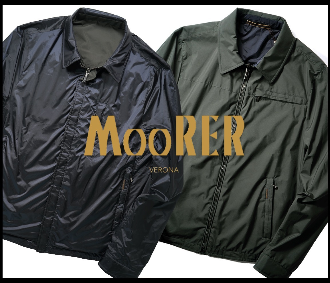 ホワイトブラウン MooRER SONCINO 撥水高密度ポリエステル