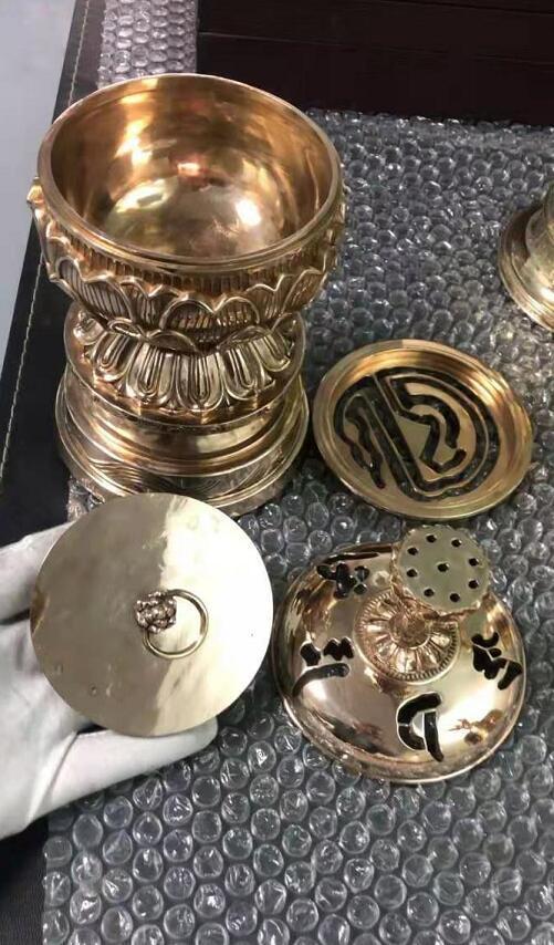 新品「密教法具 寺院用仏具」 大悲香炉 銅製 磨き仕上げ 21cm B01 新品「密教法具 寺院用仏具」 大悲香炉 銅製 磨き仕上げ 21cm B01