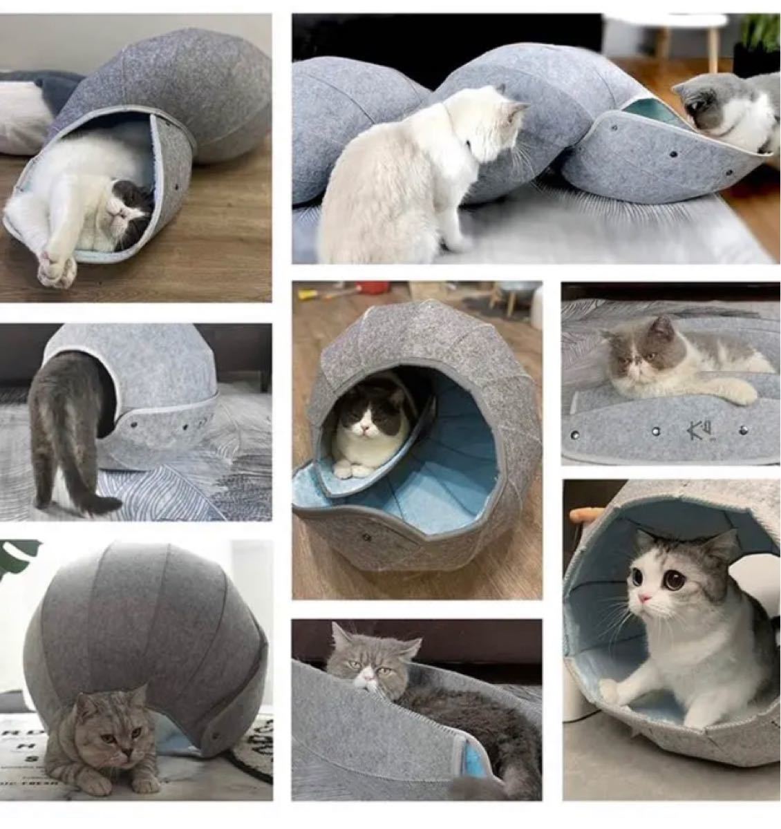 ★セール★猫 ベッド ドーム 猫ハウス トンネル  丸ごと洗える★