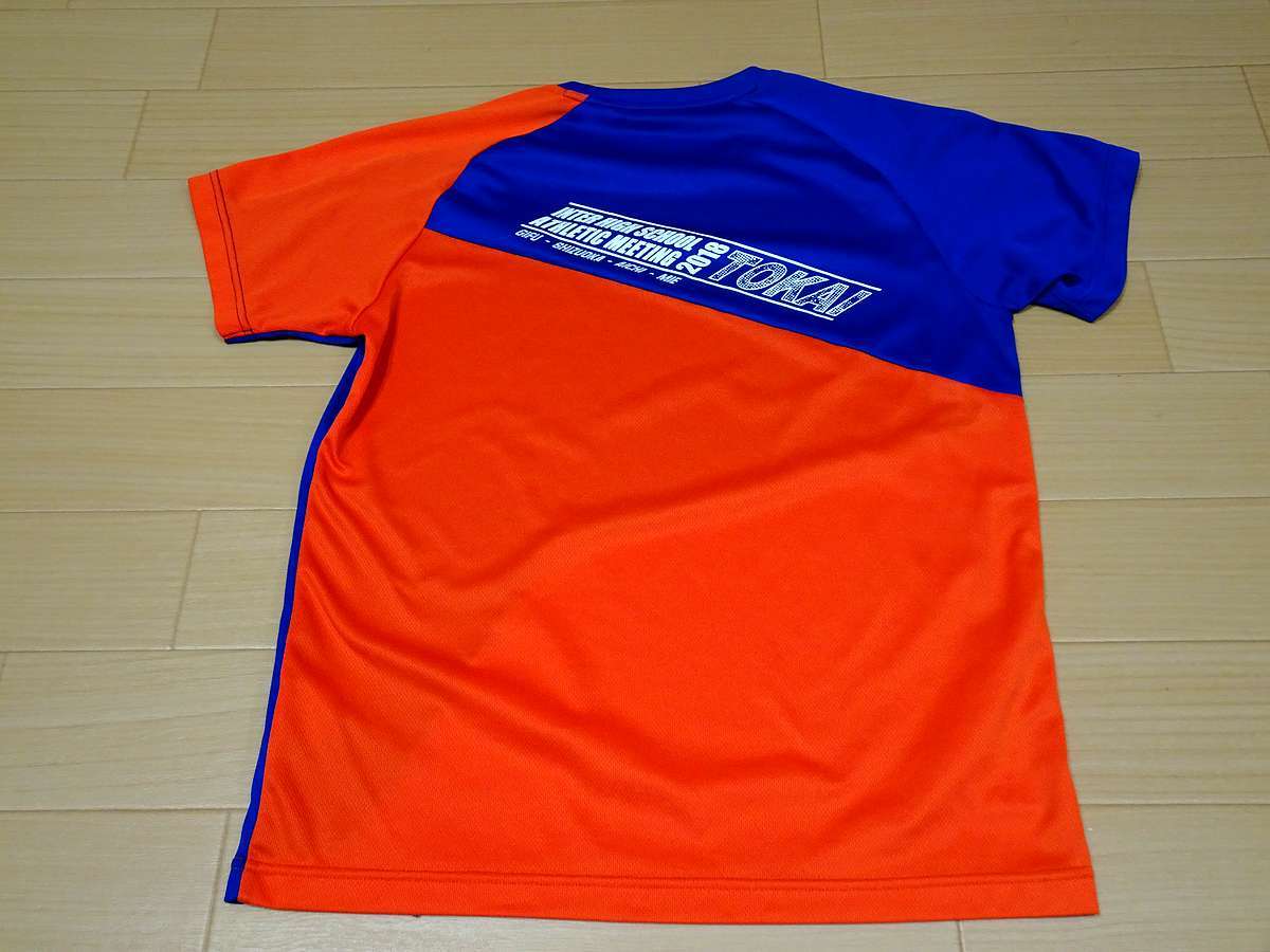 ミズノ MIZUNO N-XTシリーズ テニス トレーニング USED美品 半袖 練習着 Tシャツ SIZE:L カラー:オレンジ系 高機能高デザイン