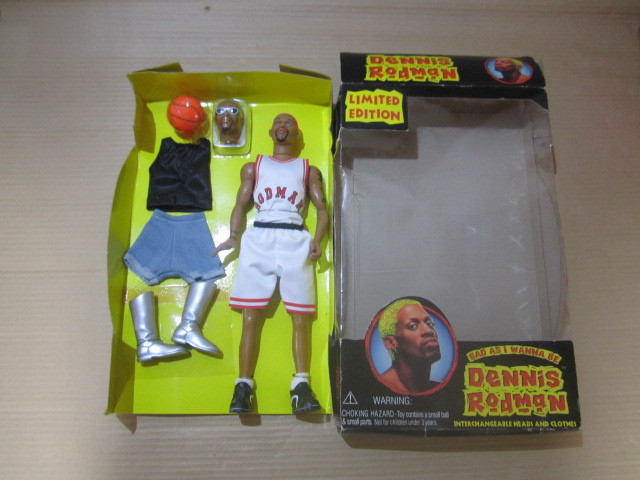  б/у редкий NBA BULLSbruz* ограничение / Деннис * удилище man 12 дюймовый фигурка кукла 30.