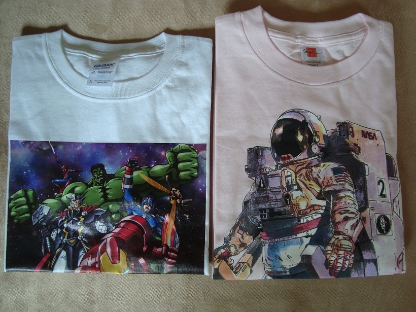 ノベルティ Tシャツ２枚 宇宙兄弟（小山宙哉）ディスクウォールアべンジャー 綿100% 非売品 未使用の画像1