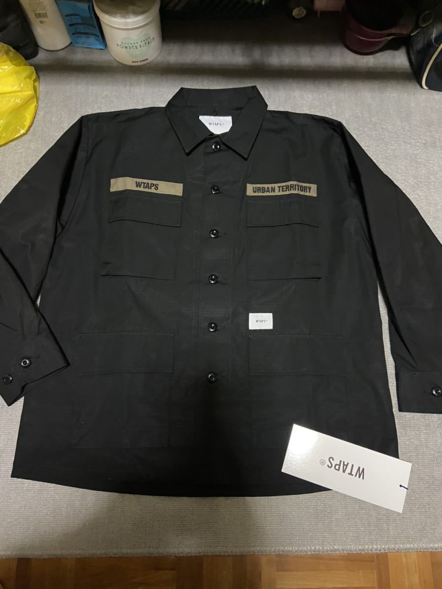 WTAPSダブルタップスJUNGLEジャングルシャツジャケットS新品ブラック