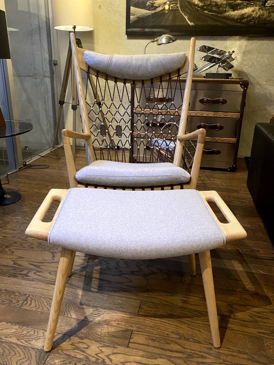 シェーカーロッキングチェア+オットマン/shaker rocking chair(検|ミッドセンチュリー,midcentury,イームズ,ウェグナー,北欧ビンテージ_画像4