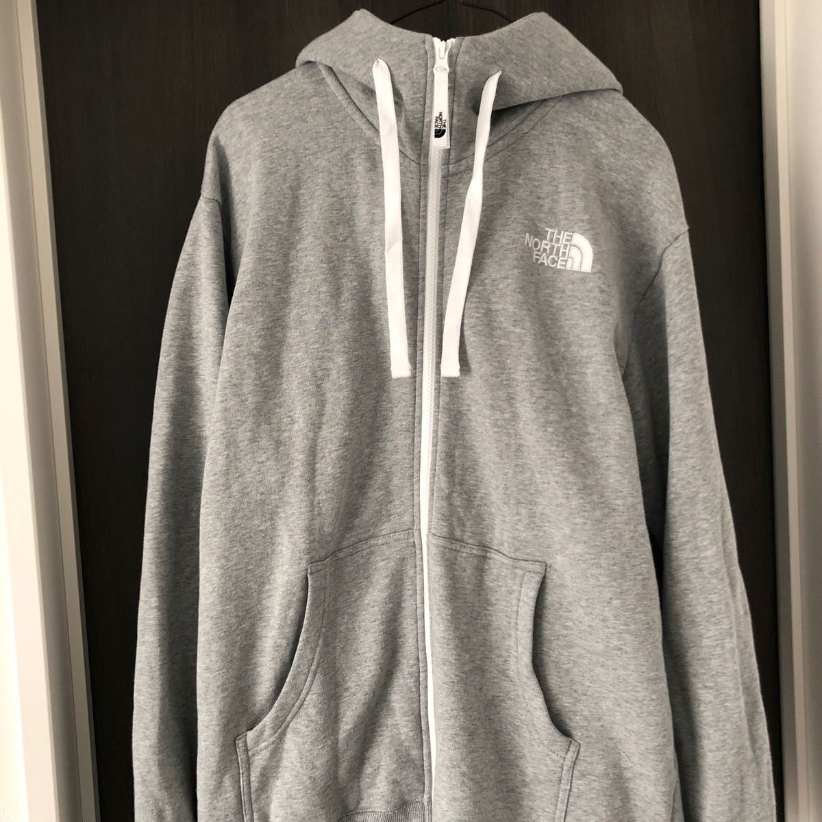 THE NORTH FACE ノースフェイスパーカー フルジップ ジップパーカー グレー フーディー HOODIE nt11930