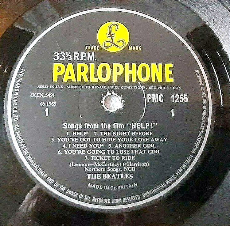 The Beatles, Help LP - UKオリジナル　１st　プレス 1965 1st MONO　KTコード付 PMC 1255_画像5