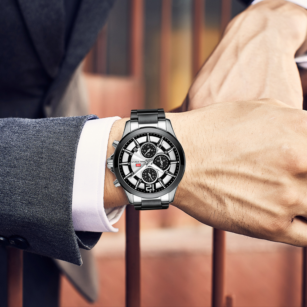 新品 新作 腕時計 メンズ腕時計 アナログ クォーツ式 クロノグラフ ビジネスウォッチ 豪華 高級 人気 ルミナス 防水★UTF36-04★_画像9