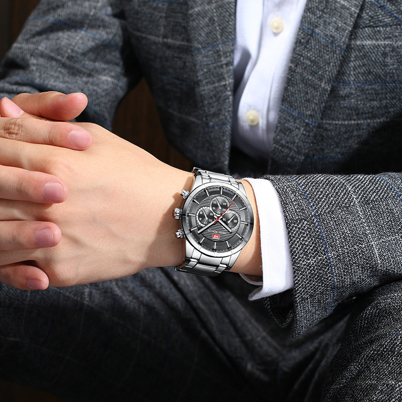 新品 新作 腕時計 メンズ腕時計 アナログ クォーツ式 クロノグラフ ビジネスウォッチ 豪華 高級 人気 ルミナス 防水★UTF22-03★_画像9
