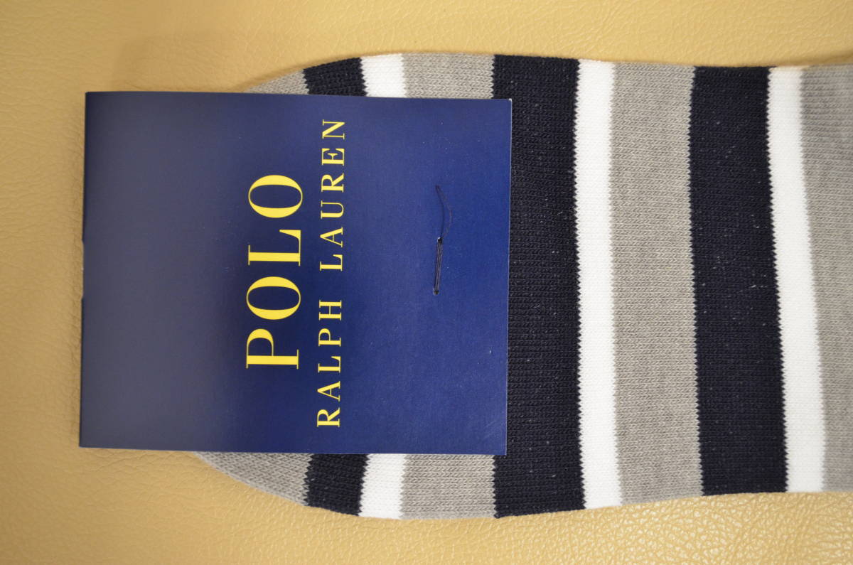 新品　未使用 タグ付き　男性　POLO RALPH LAUREN 　ポロラルフローレン　スニーカー ソックス 　2足セット　日本製　送料無料_画像9