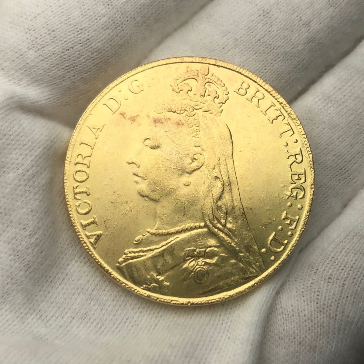古銭　外国コイン イギリス　ヴィクトリア女王　ジュビリー  5ポンド 外国硬貨