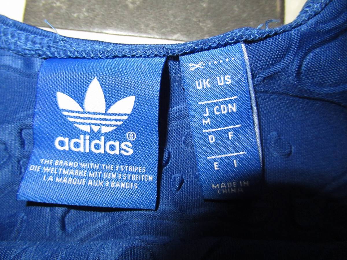 * Adidas Originals * прекрасный товар BERMUD HL DRESS платье One-piece M синий 