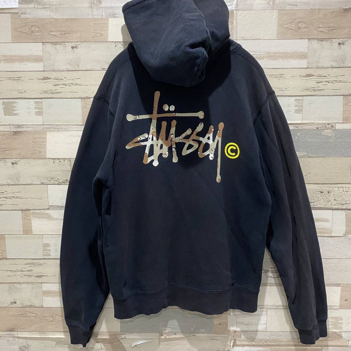 stussy ステューシー パーカー M ブラック オーバーサイズ ロゴ stussy ステューシー パーカー M ブラック オーバーサイズ ロゴ
