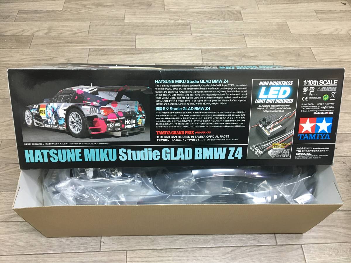 タミヤ 初音ミク StudieGLAD ＢＭＷ Ｚ4 電動ラジコン／プロポセット 未使用品_画像5