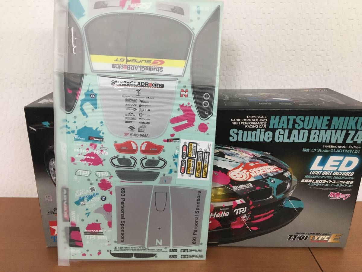 タミヤ 初音ミク StudieGLAD ＢＭＷ Ｚ4 電動ラジコン／プロポセット 未使用品_画像10