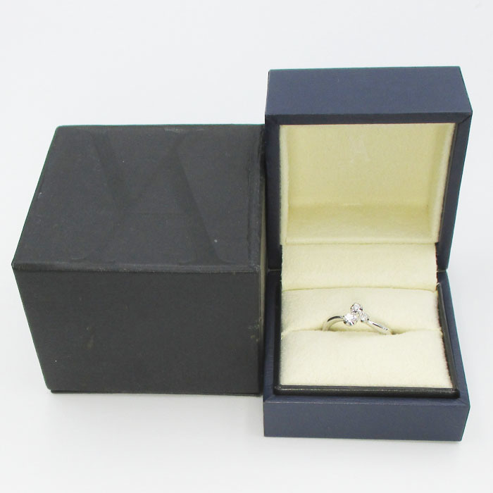 Vendome Vendome Aoyama diamond ring K18WG 2.8g 7 number 