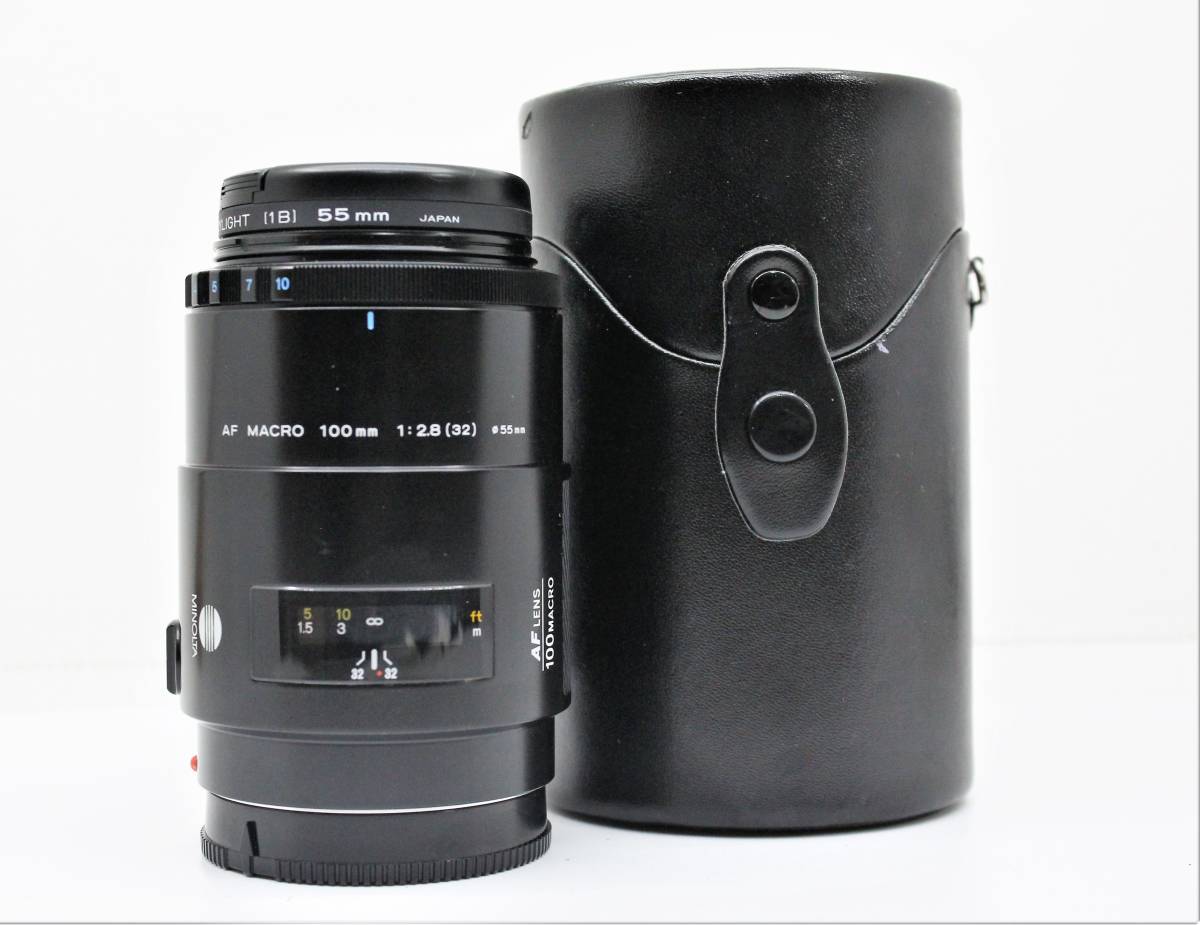 ★美品★MINOLTA ミノルタAF MACRO 100mm F2.8 単集点マクロレンズ！完動品！ OK1918_画像1