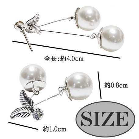 [ lease type plate . pearl. long earrings!] fashion / accessory / jewelry / earrings / pink / simple / rhodium plating / silver 