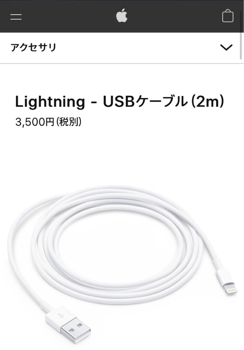 Apple Lightningケーブル 純正品 USBケーブル 箱付き