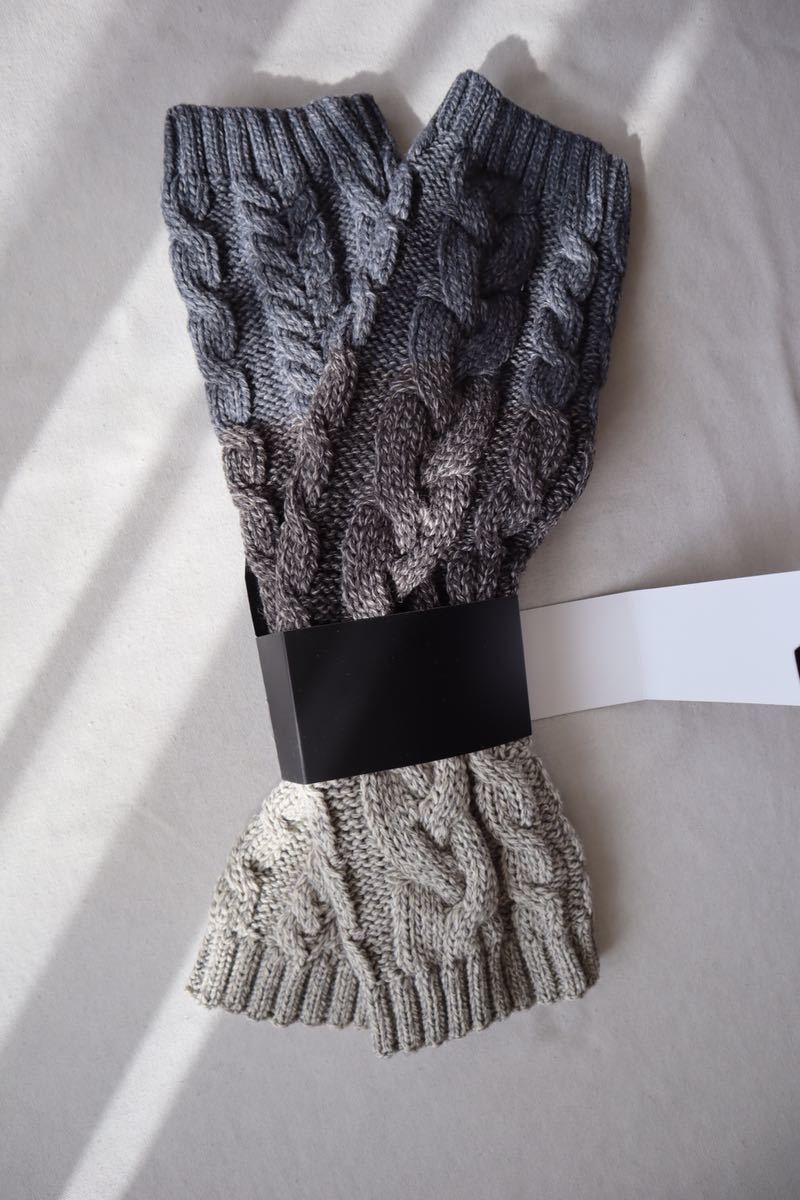 [ new goods ] Phoenix PHENIX Cable Knit Leg Warmer PHA68AZ61 GR free size [ outdoor leg warmers lady's ]