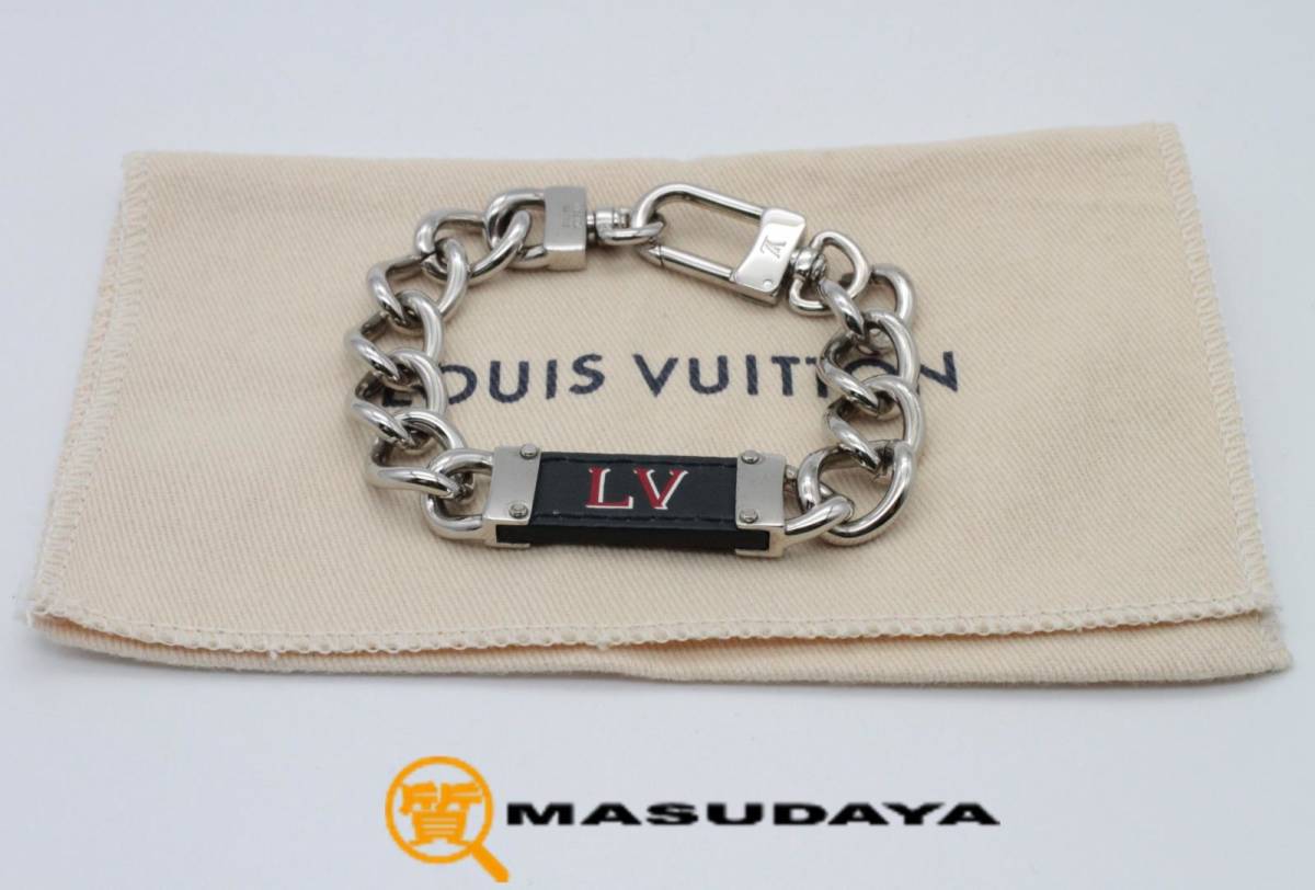 ◆◇【美品】LOUIS VUITTON ルイヴィトン チェーンブレスレット マイLV LVロゴ M68104◇◆_画像1