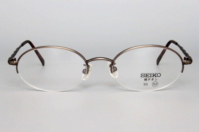 【未使用・新品】SEIKO THE LEAGUE ナイロール 純チタン LE-3414 AA COLOR.マットブラウン 6-K 52□20 140 MADE IN JAPAN H-1