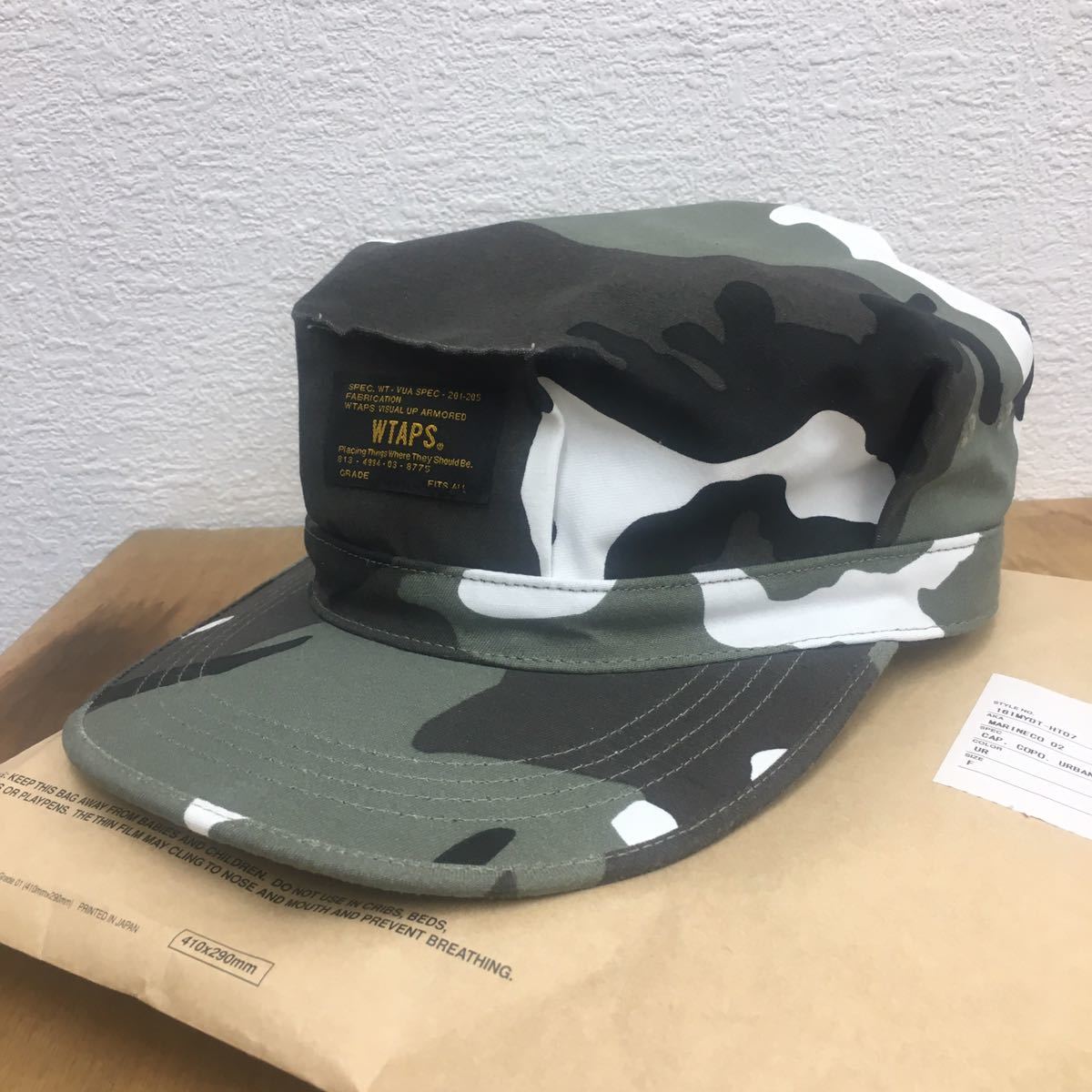 wtaps ダブルタップス　ワークキャップ キャップ カモフラ柄 帽子 迷彩　cap_画像1