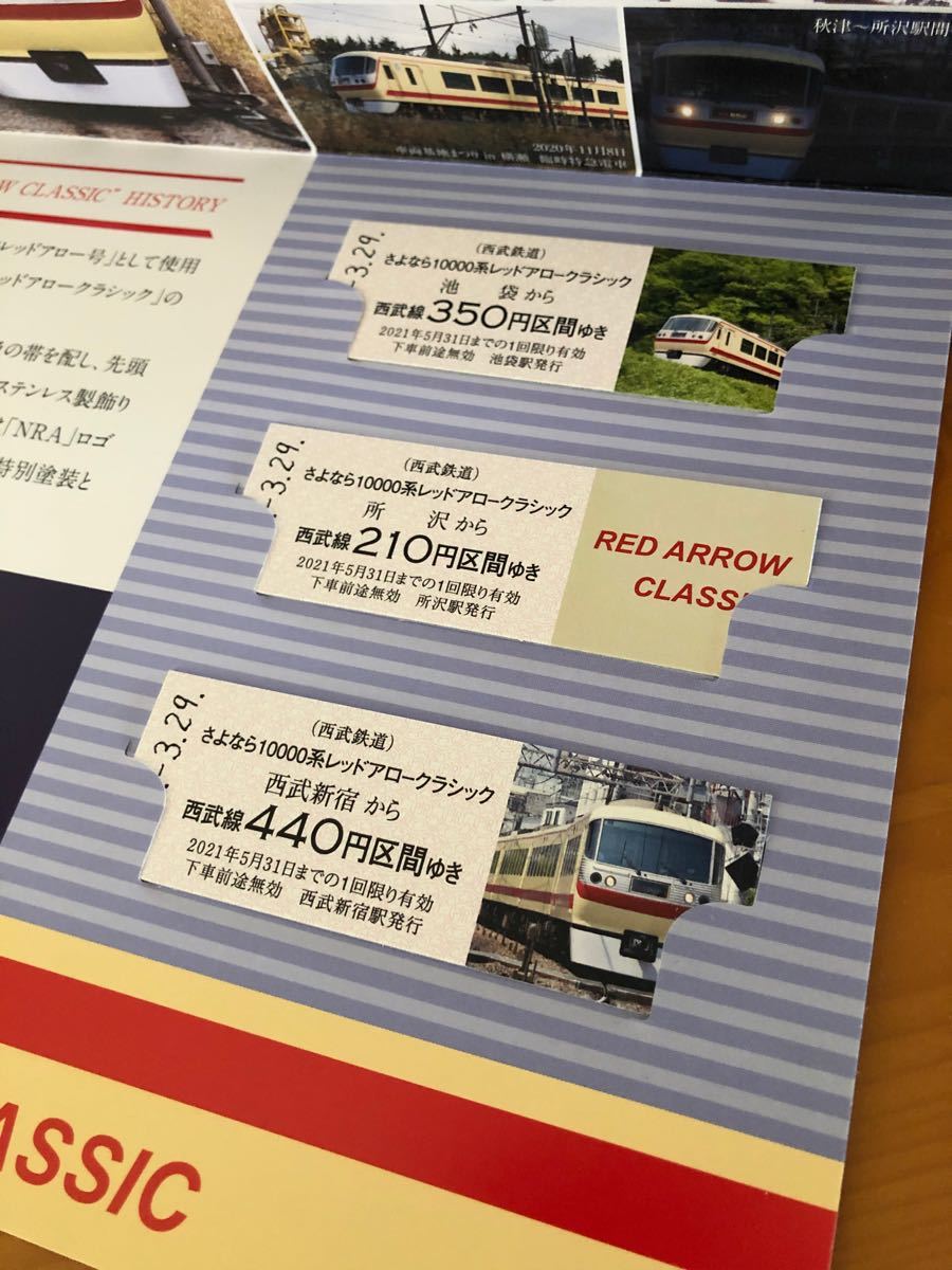 レッドアロークラシック 記念乗車券 西武鉄道