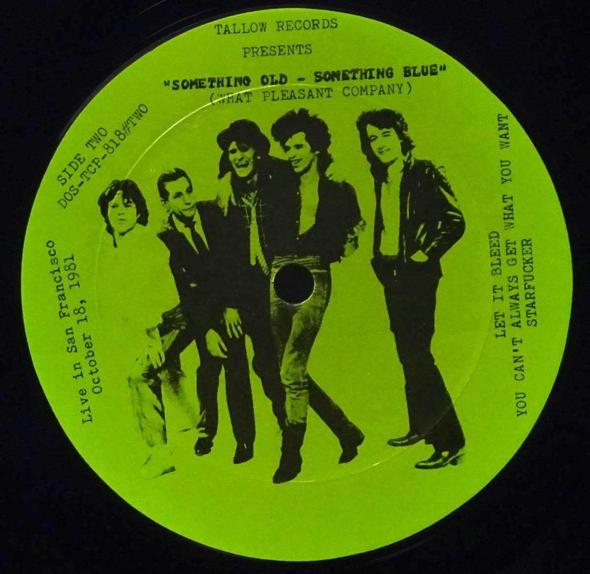 ROLLING STONES SOMETHING OLD - SOMETHING BLUE LIVE IN SAN FRANCISCO OCT, 18,1981 TALLOW RECORDS _画像2