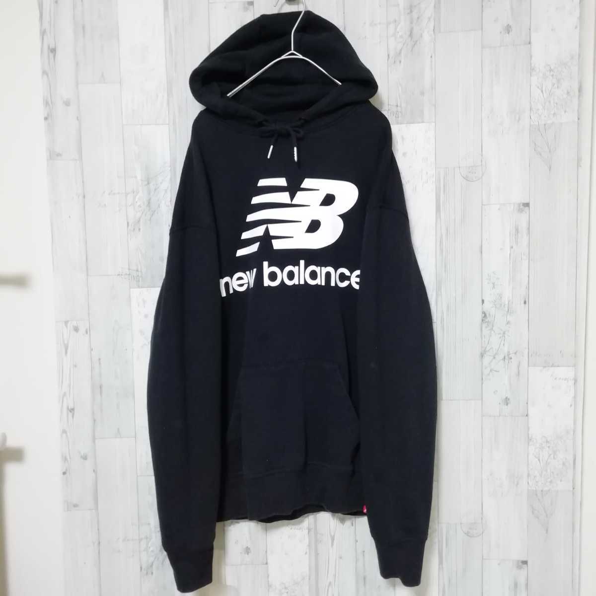 ニューバランス　new balance　スウェット　パーカー　フロントロゴ　ビッグサイズ　ビッグロゴ　ビッグシルエット　ゆるだぼ　_画像2