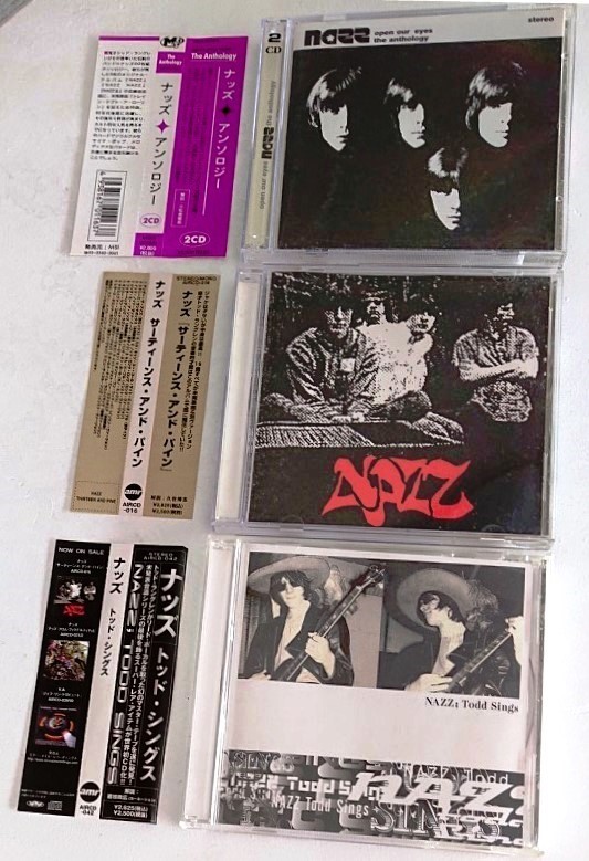【送料無料】希少盤 ザ・ナッズTHE NAZZ CD4枚[アンソロジー2枚組][サーティ―ンズ・アンド・パイン][トッド・シングス]トッド・ラングレン