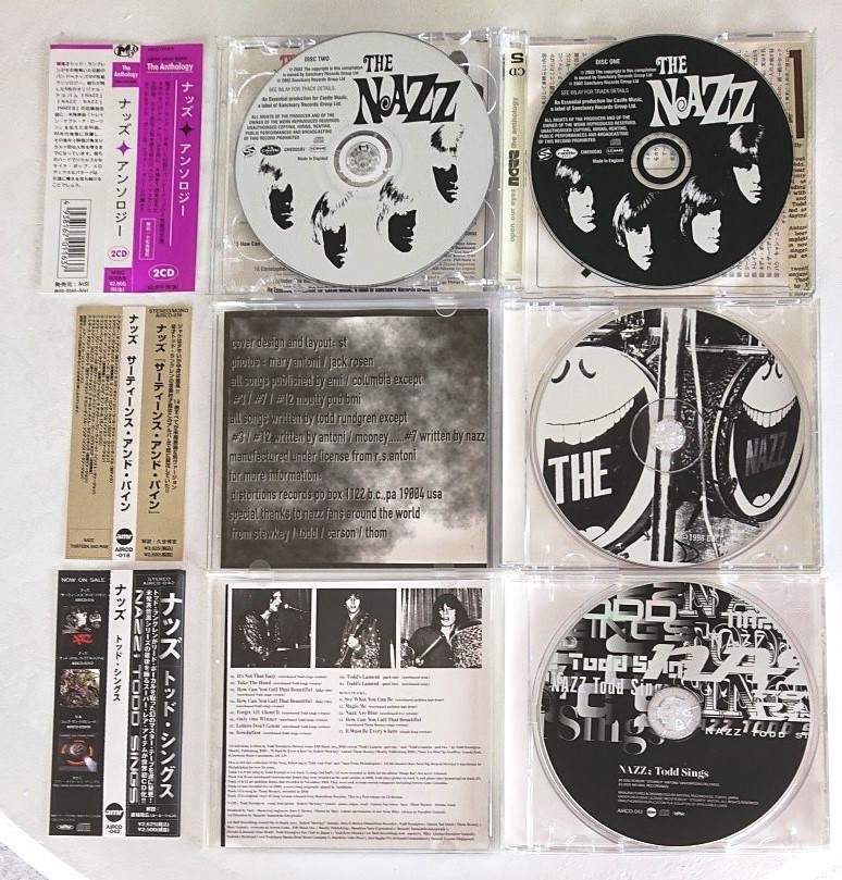 【送料無料】希少盤 ザ・ナッズTHE NAZZ CD4枚[アンソロジー2枚組][サーティ―ンズ・アンド・パイン][トッド・シングス]トッド・ラングレン