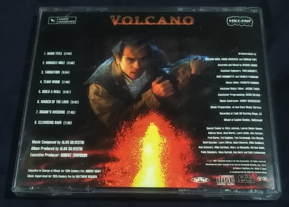 CD/ボルケーノ/オリジナル・サウンドトラック/volcano/cpc8-1001/タイトル印刷物難有の画像3