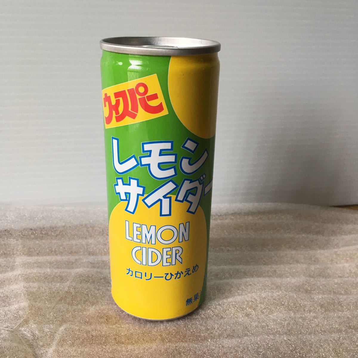 ウィスパー　サンガリア　空き缶　レモンサイダー　プルタブ版_画像1